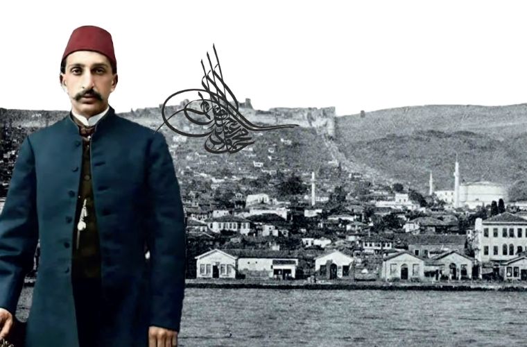 Sultan 2. Abdülhamid Han ve Selanik şehri.