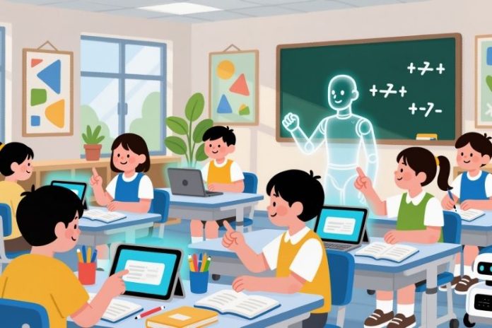 Çocuklarda ekran süresi ve sınırlama kavramını anlatan görsel